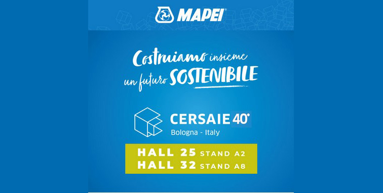 Mapei a Cersaie 2023 - Bologna, dal 25 al 29 settembre 2023